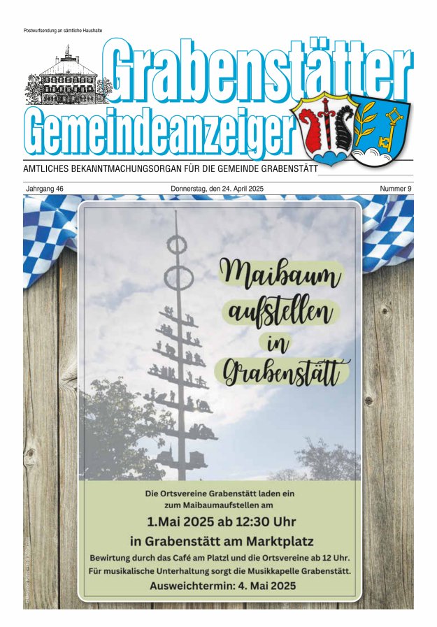 Grabenstätter Gemeindeanzeiger Titelblatt 09/2025