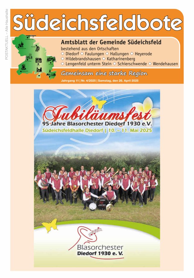 Amtsblatt der Gemeinde Südeichsfeld Titelblatt 04/2025