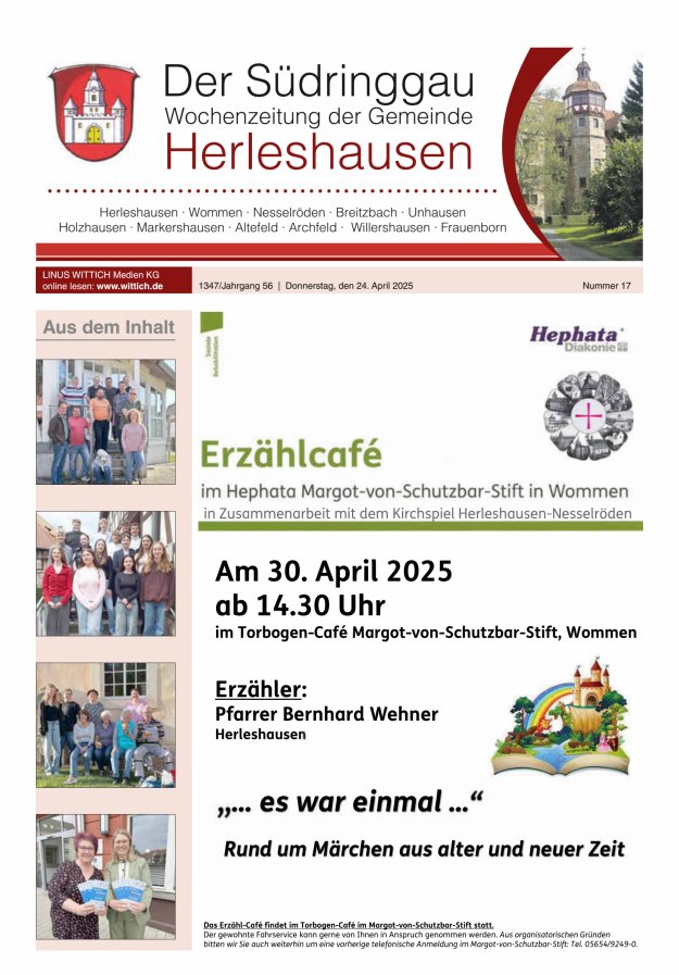 Der Südringgau Titelblatt 17/2025