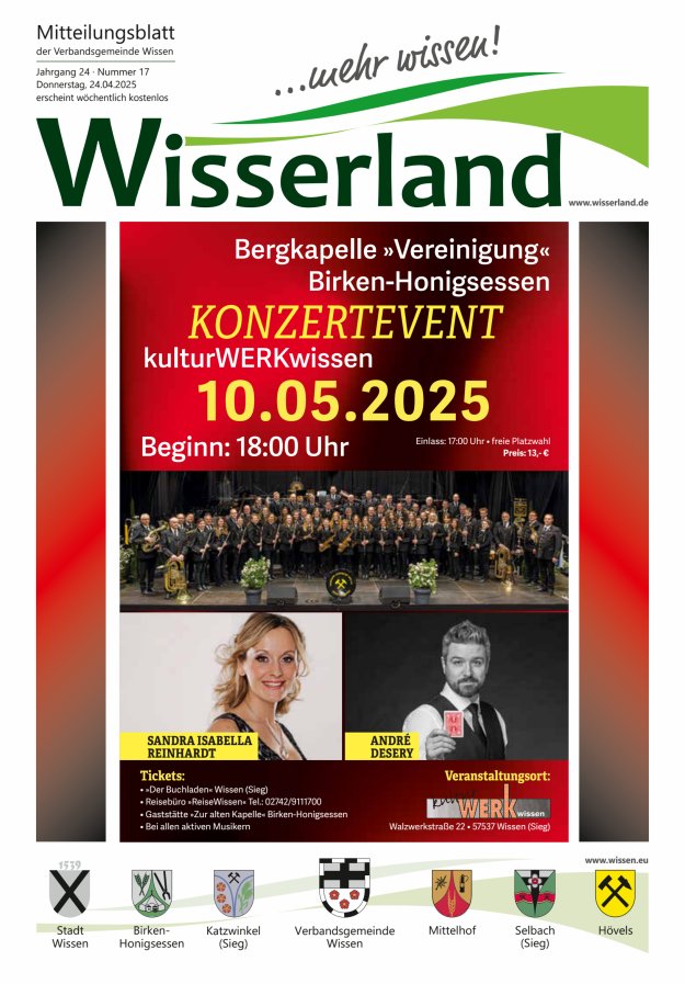 Mitteilungsblatt Wissen - Wisserland...mehr wissen! Titelblatt 17/2025