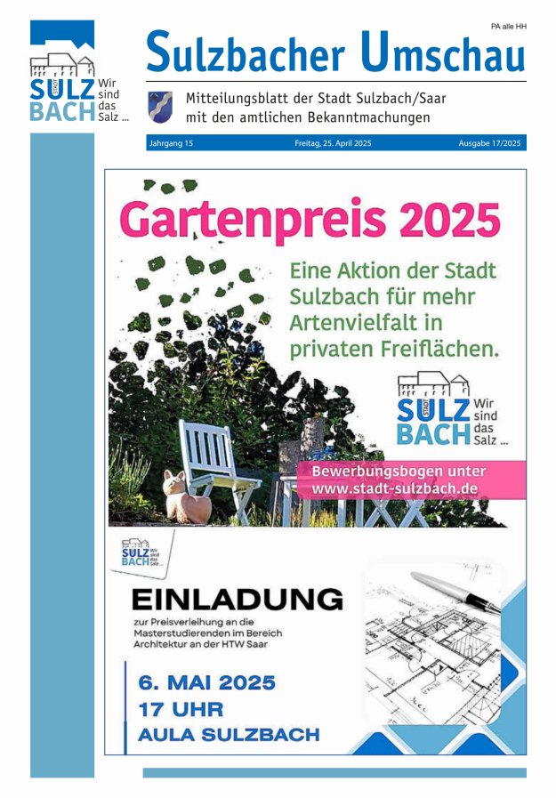 Sulzbacher Umschau Titelblatt 17/2025