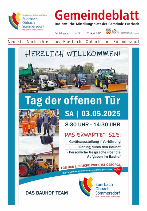 Gemeindeblatt der Gemeinde Euerbach Titelblatt 09/2025