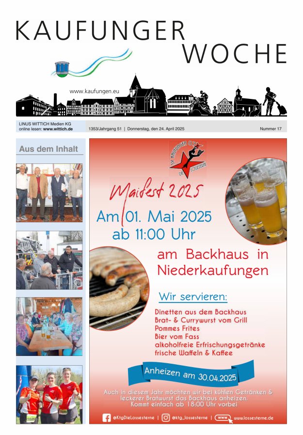 Kaufunger Woche Titelblatt 17/2025