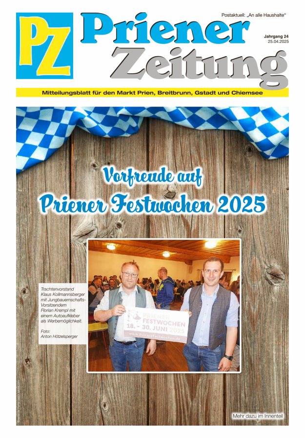 Priener Zeitung Titelblatt 04/2025