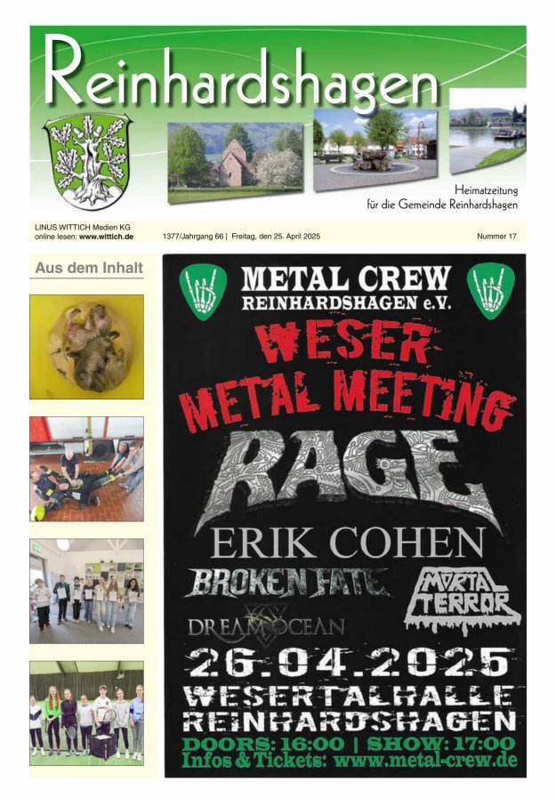 Unser Blättchen Titelblatt 17/2025
