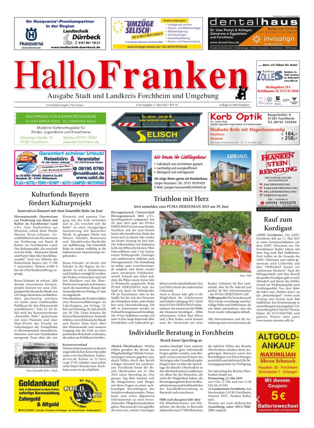 Hallo Franken Titelblatt 1214/2025