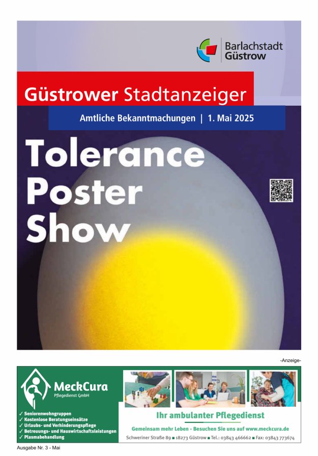 Güstrower Stadtanzeiger Titelblatt 03/2025