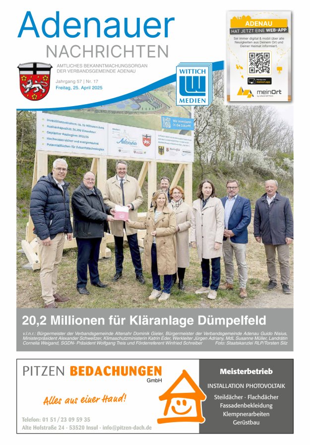 Adenauer Nachrichten Titelblatt 17/2025
