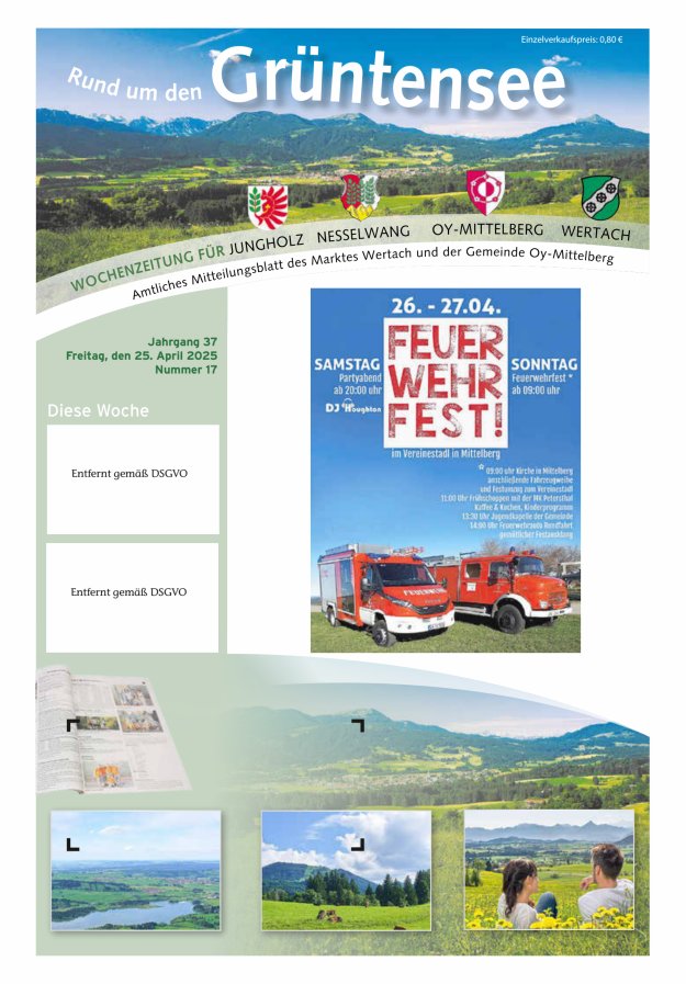 Rund um den Grüntensee Titelblatt 17/2025