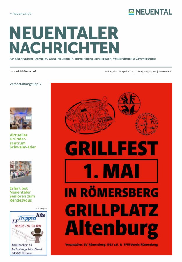 Neuentaler Nachrichten Titelblatt 17/2025