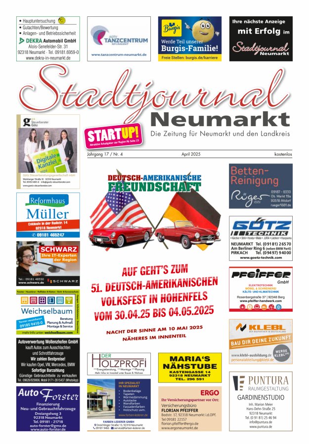 Stadtjournal Neumarkt Titelblatt 04/2025