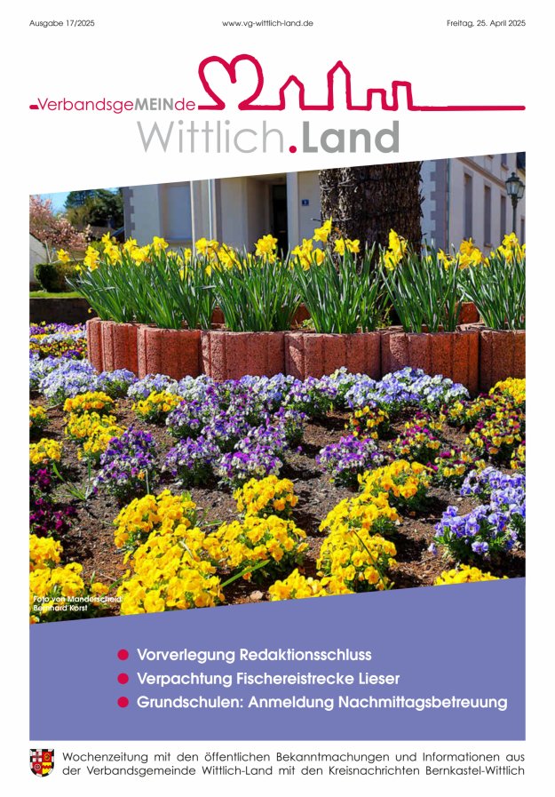 Mein Wittlich.Land Titelblatt 17/2025