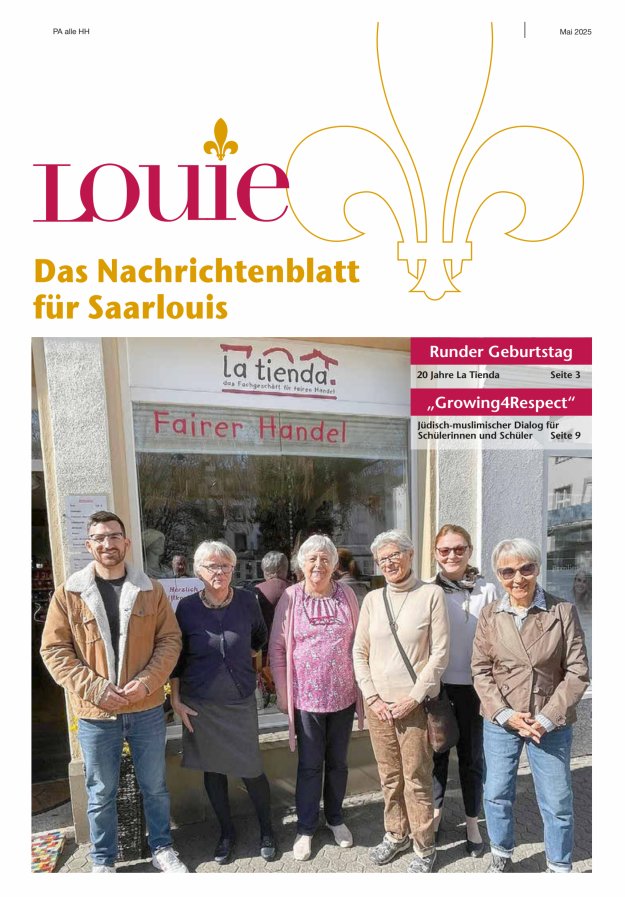 Louie - Nachrichtenblatt für Saarlouis Titelblatt 05/2025