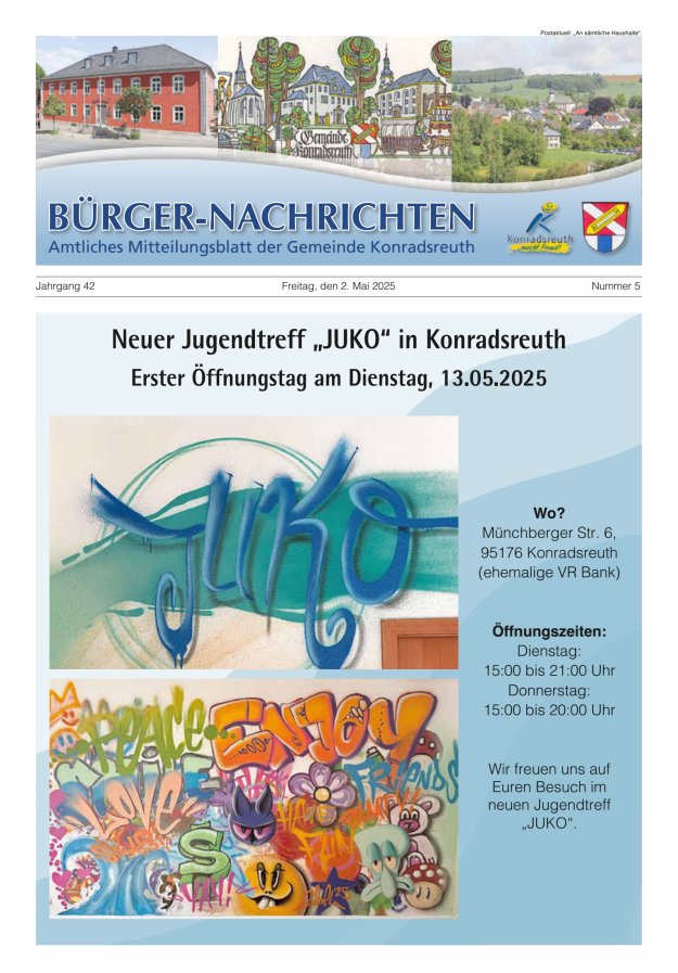 Bürger-Nachrichten Titelblatt 05/2025