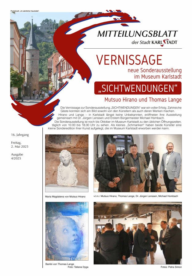 Mitteilungsblatt Karlstadt Titelblatt 04/2025