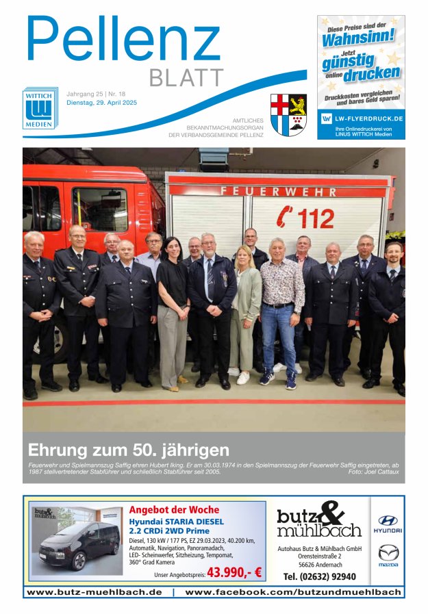 Pellenzblatt Titelblatt 18/2025