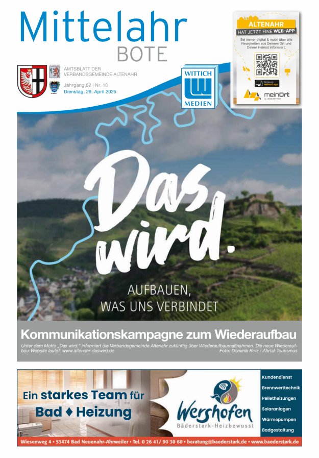 Mittelahr Bote Titelblatt 18/2025