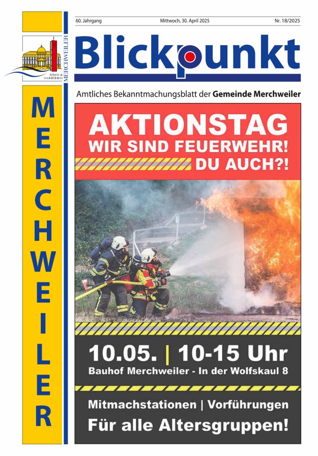 Blickpunkt Merchweiler Titelblatt 18/2025