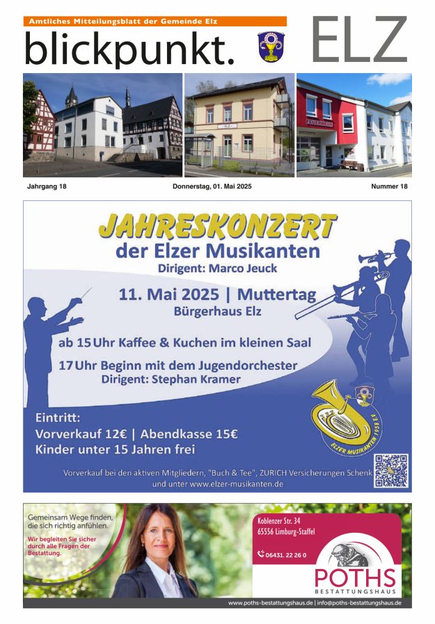 Blickpunkt Elz Titelblatt 18/2025