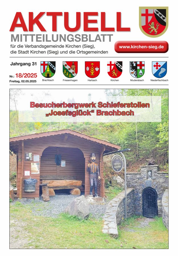 Aktuell - Mitteilungsblatt für die VG Kirchen (Sieg) Titelblatt 18/2025