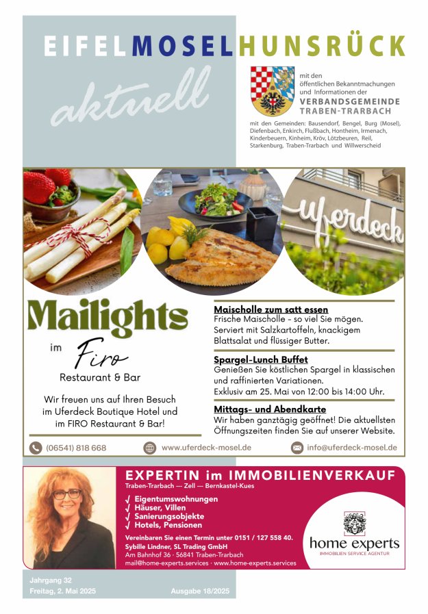 Eifel-Mosel-Hunsrück aktuell VG Traben-Trarbach Titelblatt 18/2025