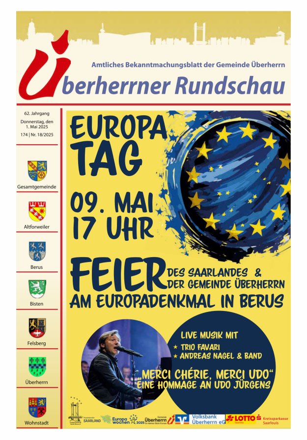 Überherrner Rundschau Titelblatt 18/2025