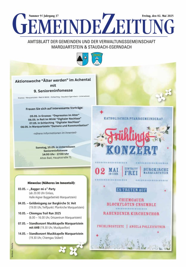 Marquartsteiner und Staudach-Egerndacher Nachrichten Titelblatt 09/2025