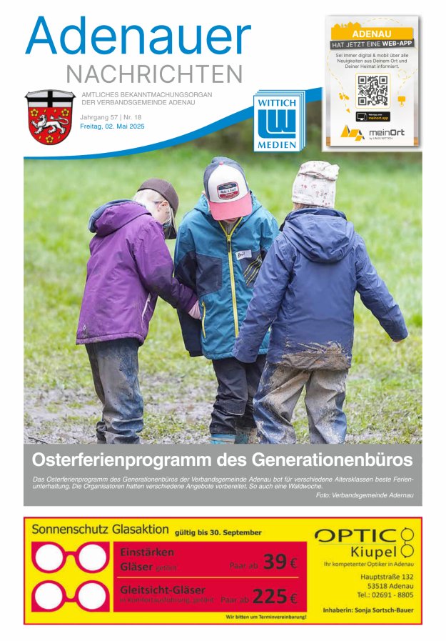 Adenauer Nachrichten Titelblatt 18/2025