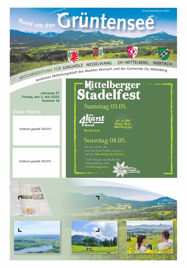 Rund um den Grüntensee Titelblatt 18/2025
