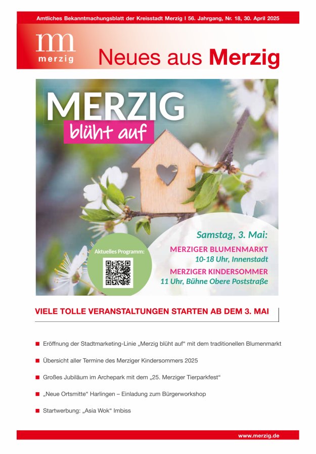 Neues aus Merzig Titelblatt 18/2025