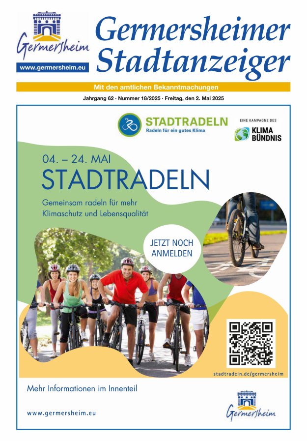 Germersheimer Stadtanzeiger Titelblatt 18/2025