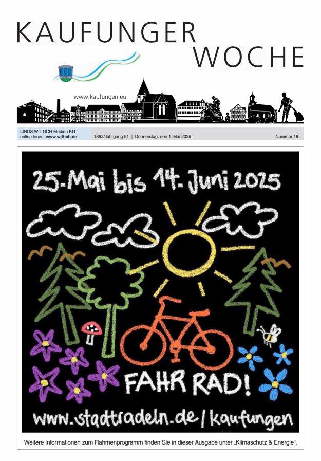 Kaufunger Woche Titelblatt 18/2025