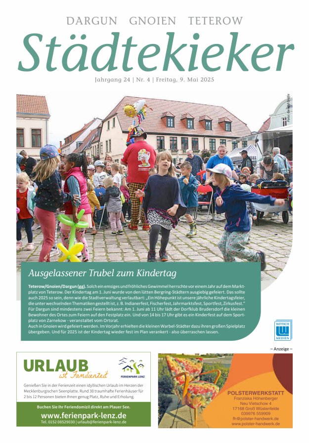Städte Kieker Gnoien Dargun Teterow Titelblatt 04/2025