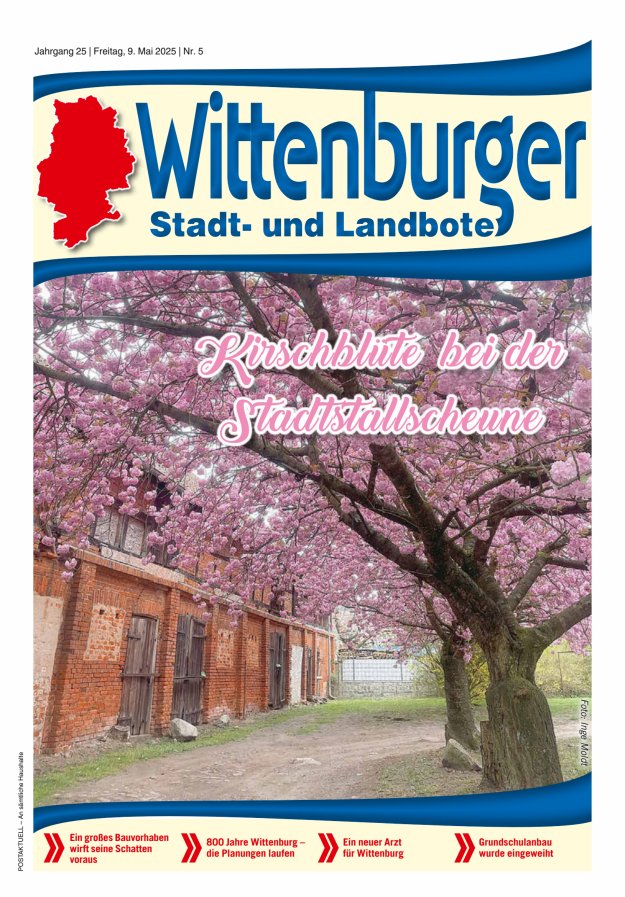 Wittenburger Stadt- und Landbote Titelblatt 05/2025