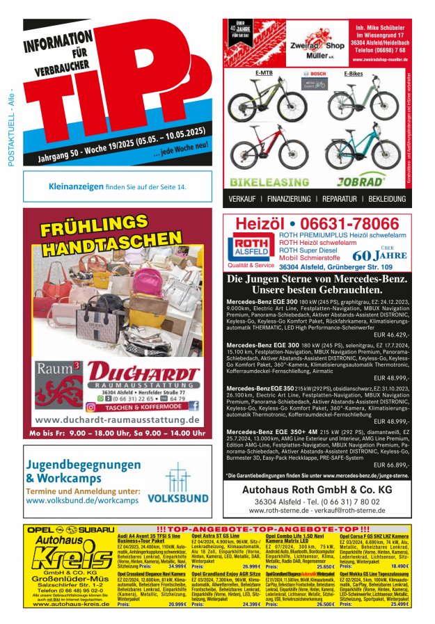 Tipp Vogelsberg Titelblatt 19/2025