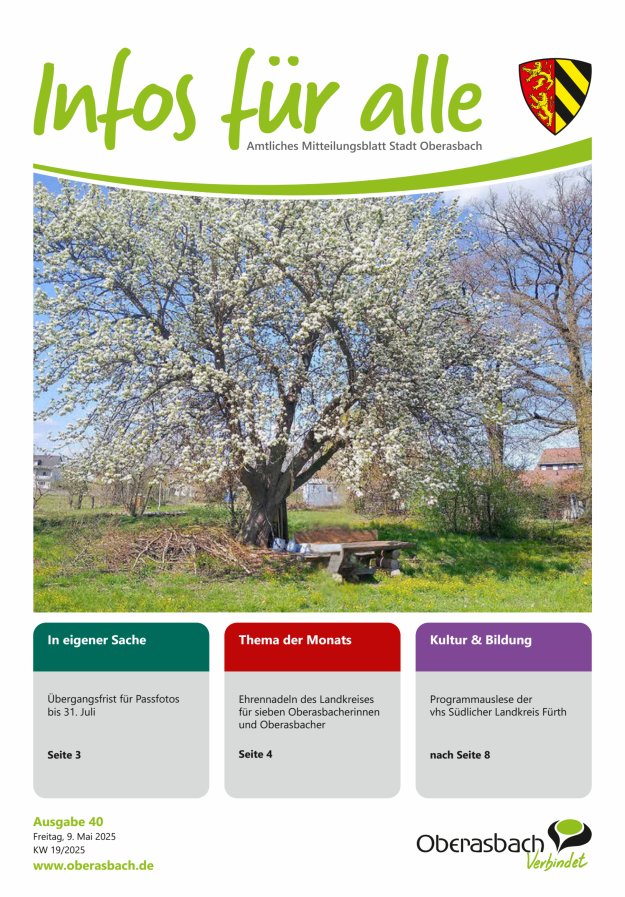 Stadt Oberasbach Titelblatt 40/2025