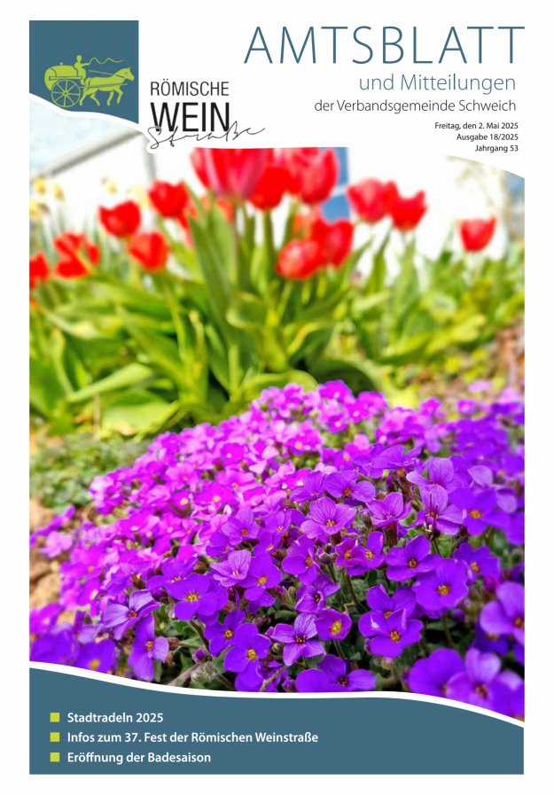 Amtsblatt VG Schweich Titelblatt 18/2025