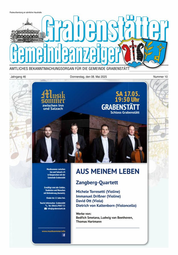 Grabenstätter Gemeindeanzeiger Titelblatt 10/2025