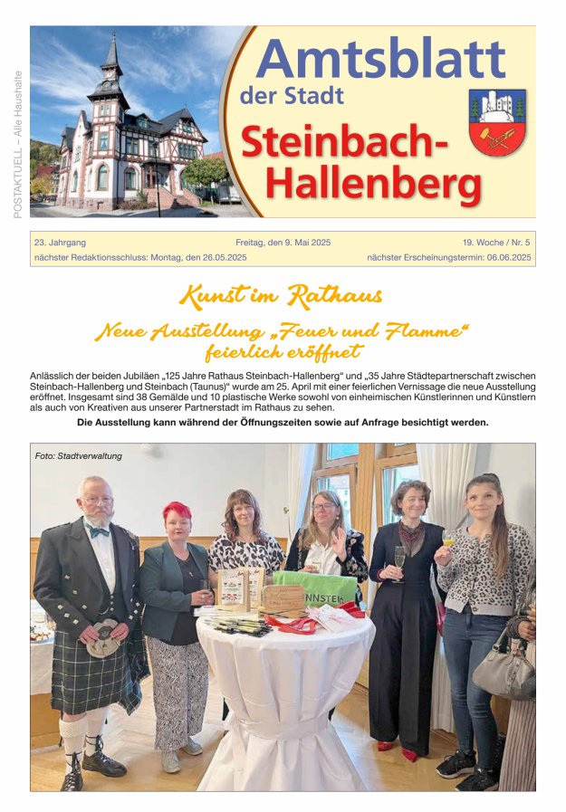Amtsblatt der Stadt Steinbach-Hallenberg Titelblatt 05/2025