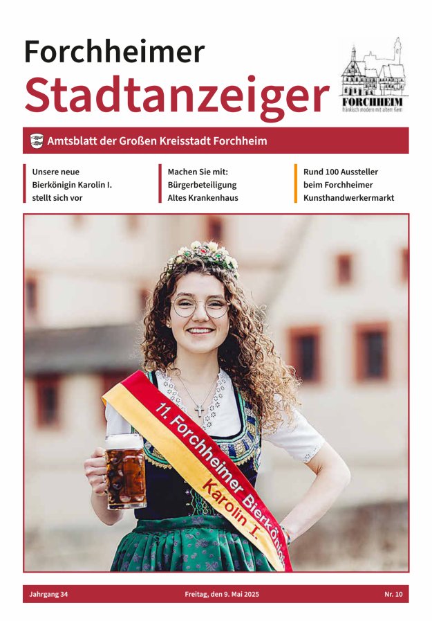 Forchheimer Stadtanzeiger Titelblatt 10/2025