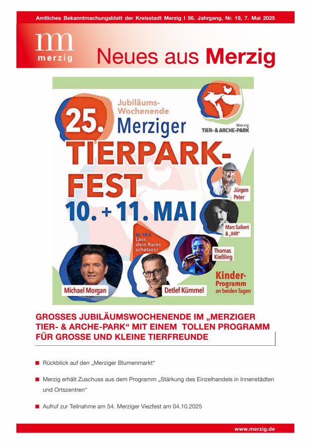 Neues aus Merzig Titelblatt 19/2025