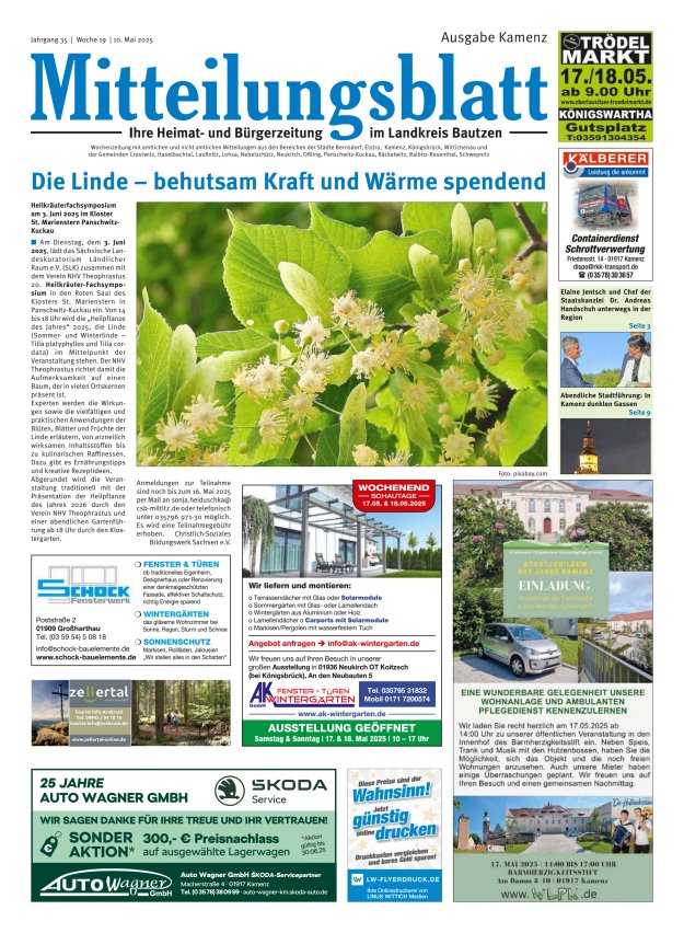 Mitteilungsblatt LK Bautzen Ausgabe Kamenz Titelblatt 18/2025