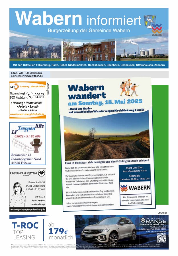 Wabern informiert Titelblatt 19/2025