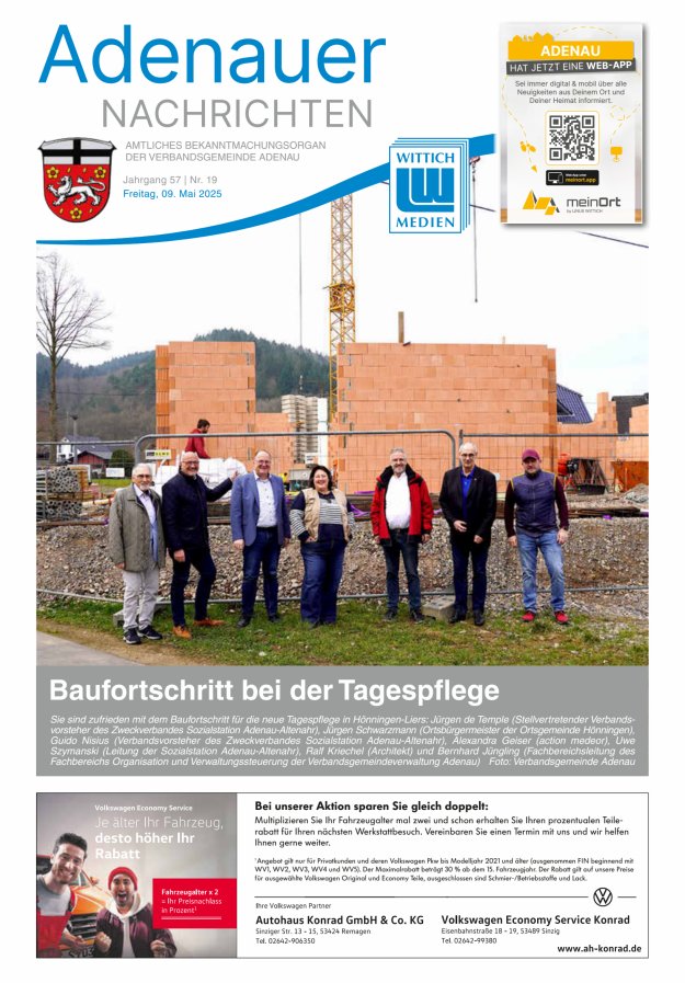 Adenauer Nachrichten Titelblatt 19/2025