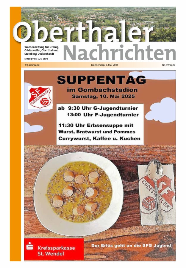 Oberthaler Nachrichten Titelblatt 19/2025