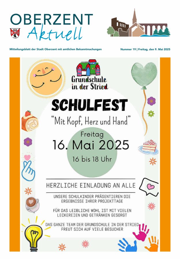 Oberzent aktuell Titelblatt 19/2025