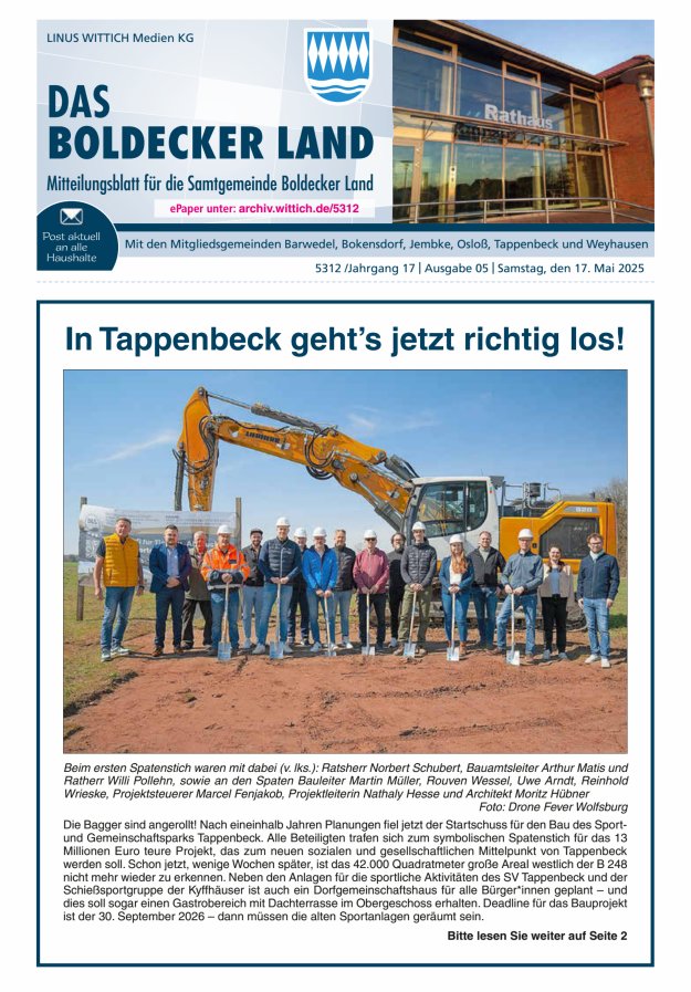 Samtgemeinde Boldecker Land Titelblatt 05/2025