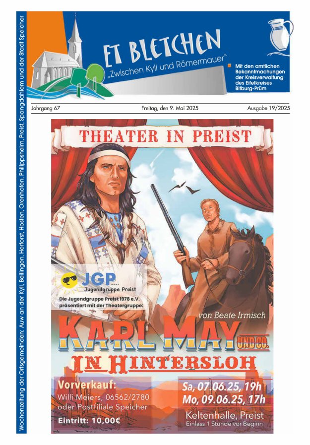 Et Bletchen VG Speicher Titelblatt 19/2025