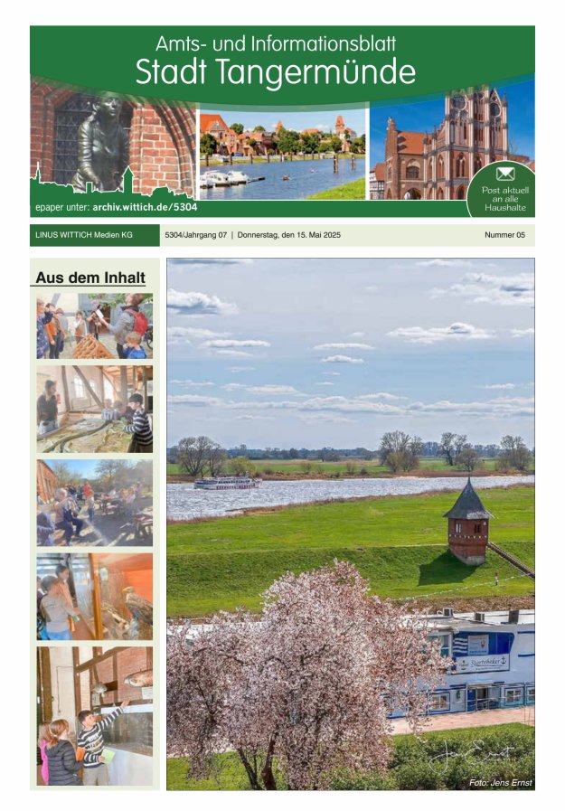 Tangermünde Titelblatt 05/2025