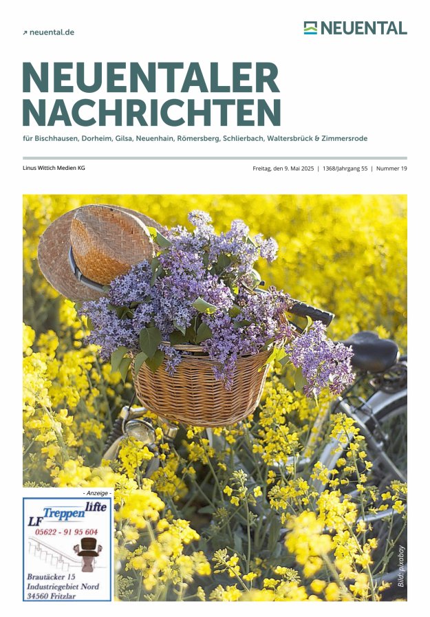 Neuentaler Nachrichten Titelblatt 19/2025